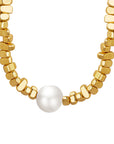 Geometric Pearl Necklace