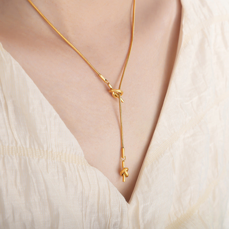 Snake Node Necklace