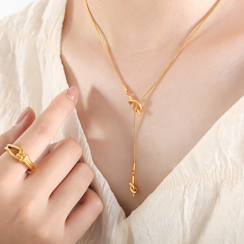 Snake Node Necklace